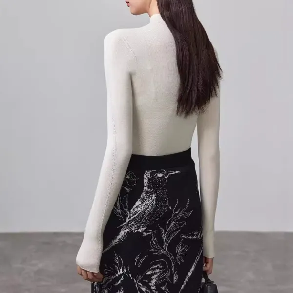 Easywear Women's Knit High-Neck Slim-Fit Sweater