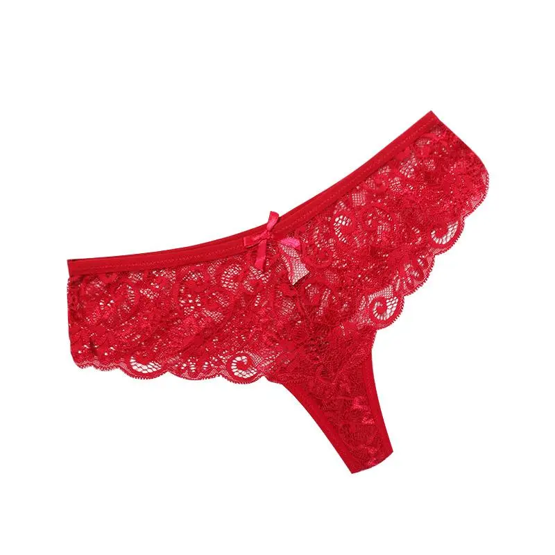 Polished Lace Bow-Detail Briefs