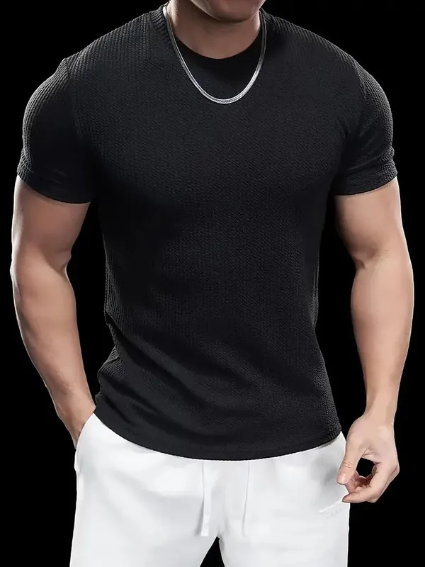Premium Textured Crewneck T-Shirt