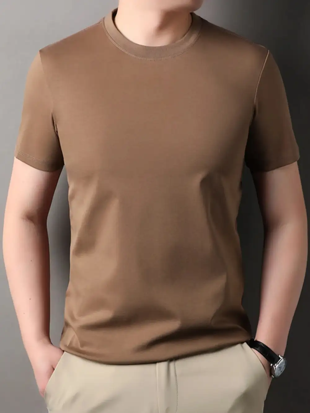 Cotton Short-Sleeve Crew-Neck T-Shirt