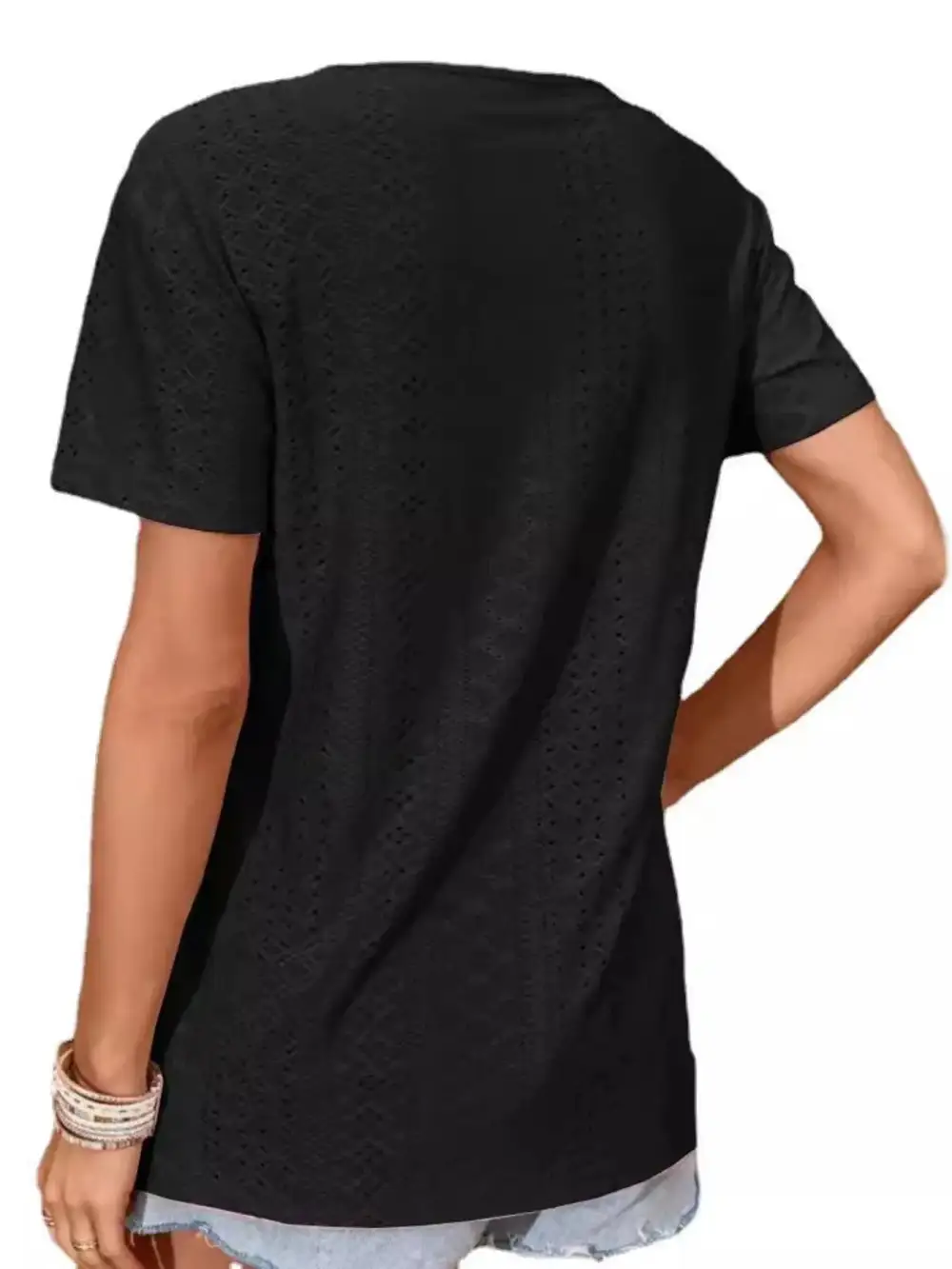 Textured Refined Short-Sleeve T-Shirt