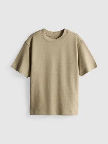 1-9yrs | Pure Cotton Stripe Textured T-Shirt