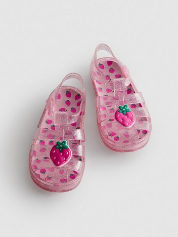 Glitter Caged Jelly Sandals detail 1