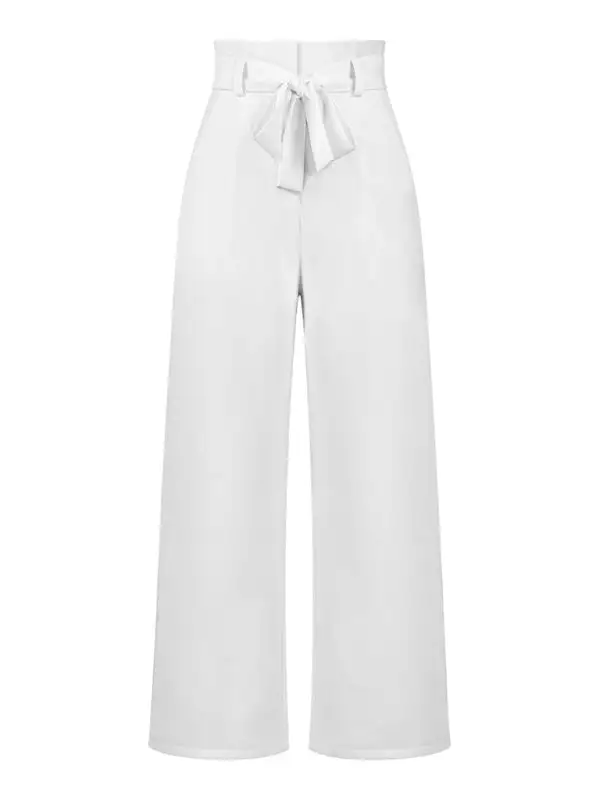 Trousers Versatile Wide Leg Belt