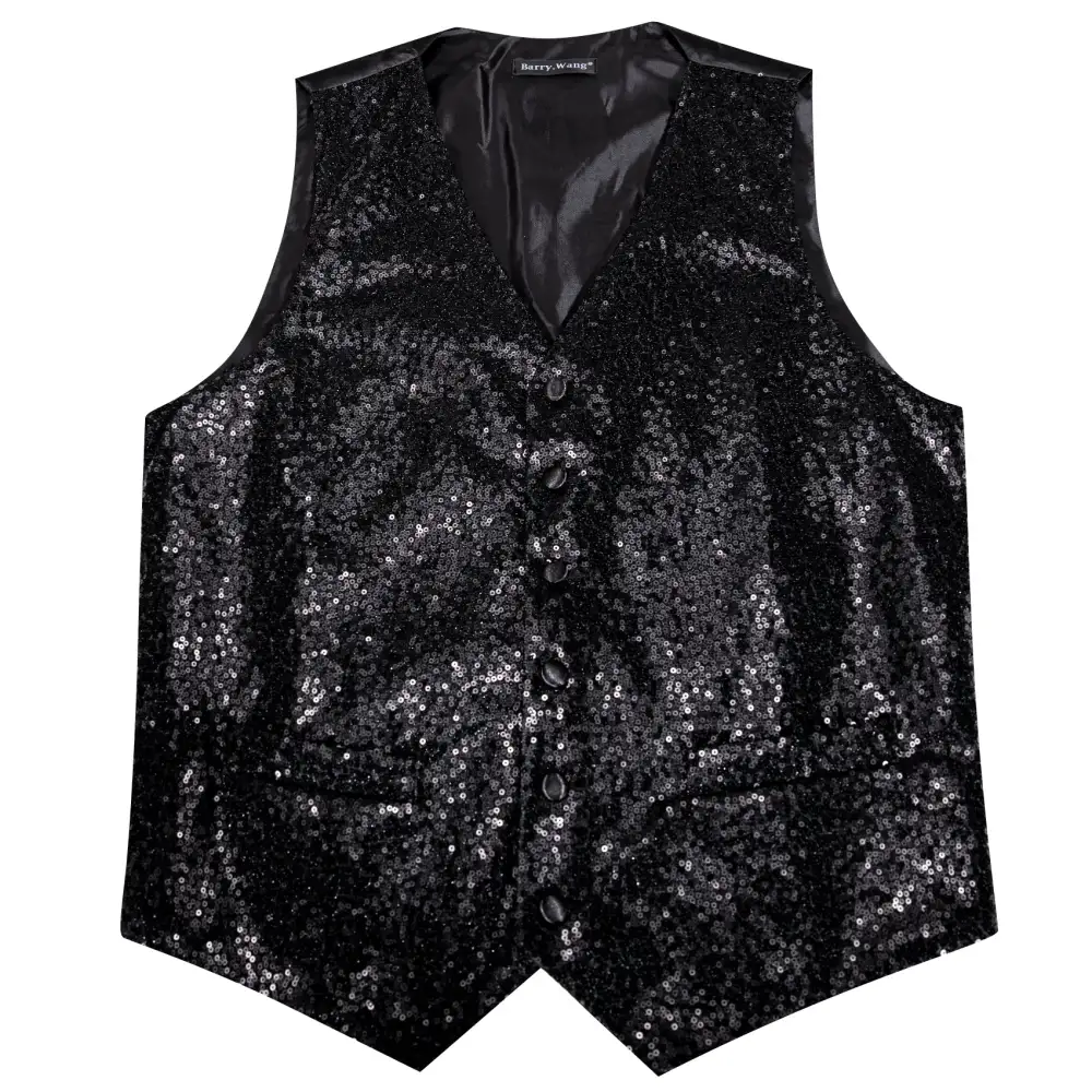 Vest Shining Bow Tie Set