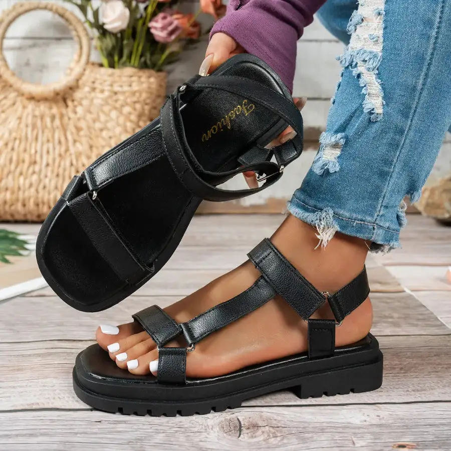 Soft Open Toe Platform Sandals