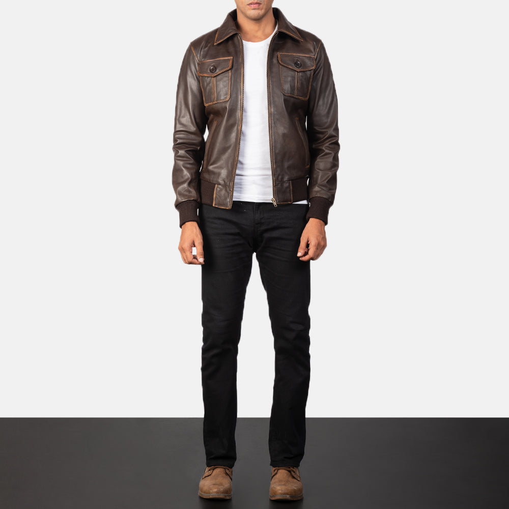 Men's Everyday Bomber Leather Jacket