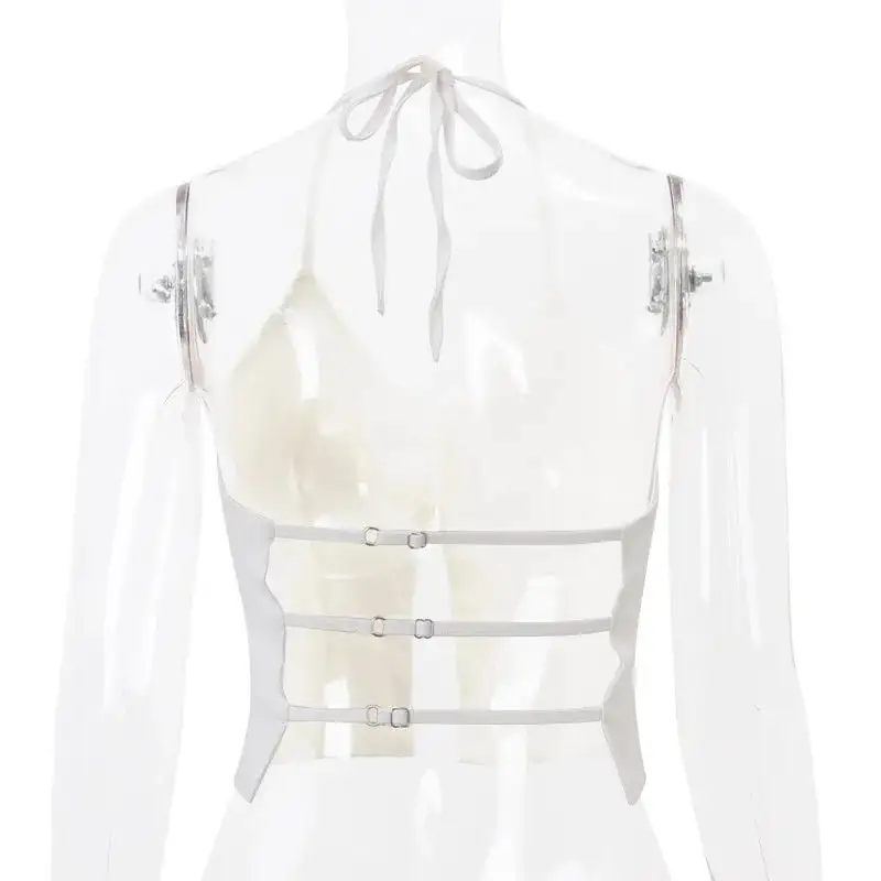 Clean Geometry Halter Neck
