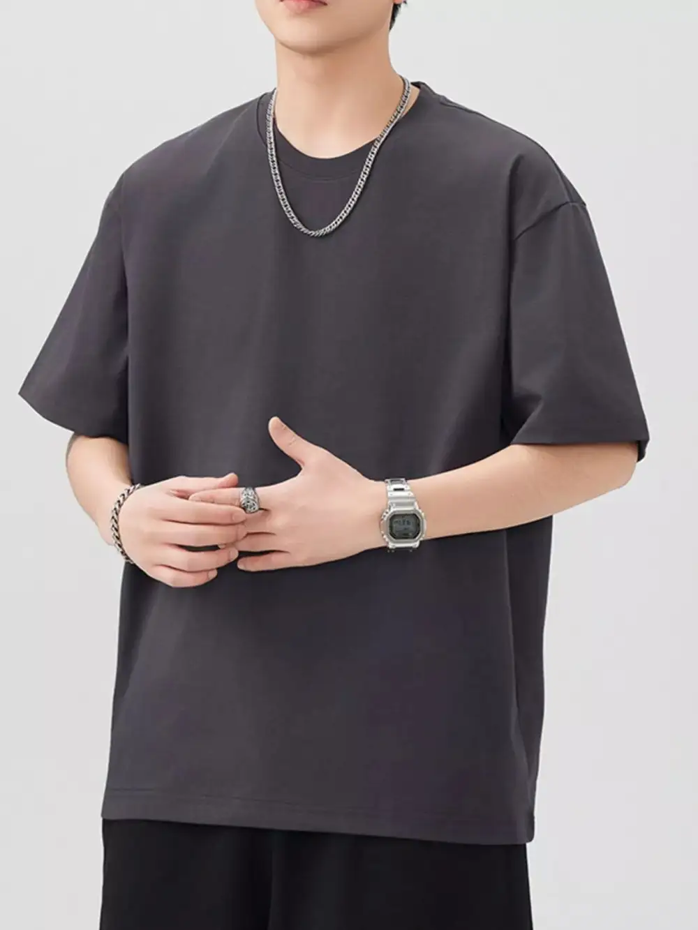 Cotton Round Neck Short Sleeve T-Shirt