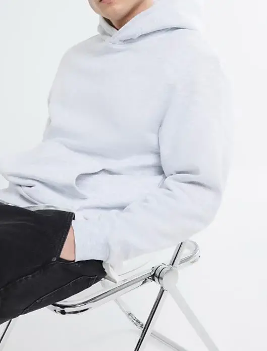 Grey Regular Fit Fashion Men's Hooded Sweatshirt