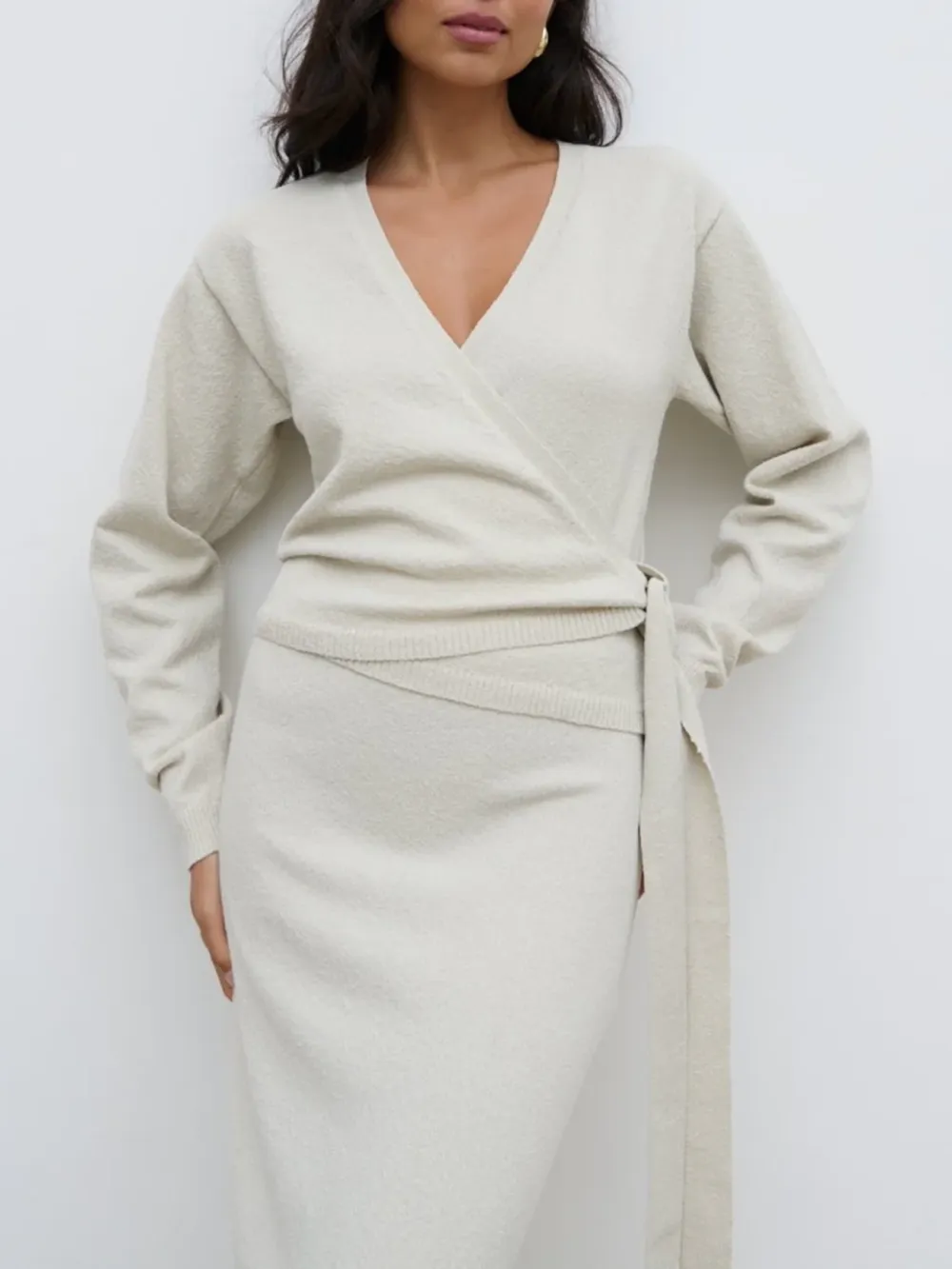 Knit Wrap Top