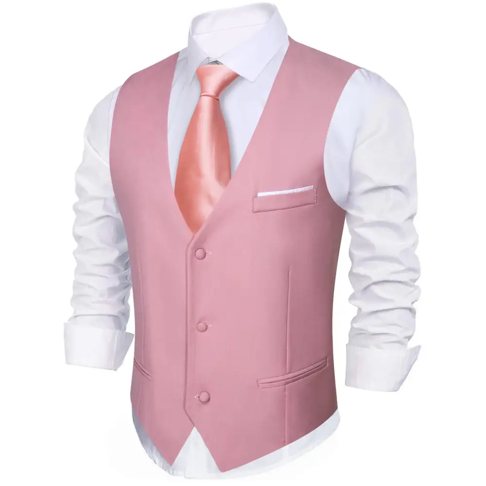 Modern Solid V Neck Casual Dress Vest