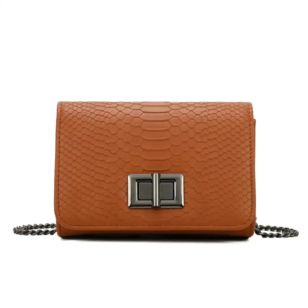 Refined Chain Strap Smartphone Crossbody Bag