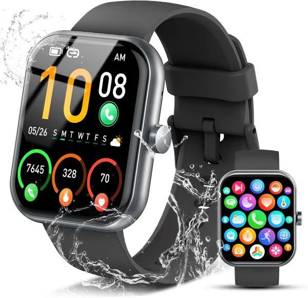 2026 Smart Watch for Men Women (Answer/Make Call), 1.96