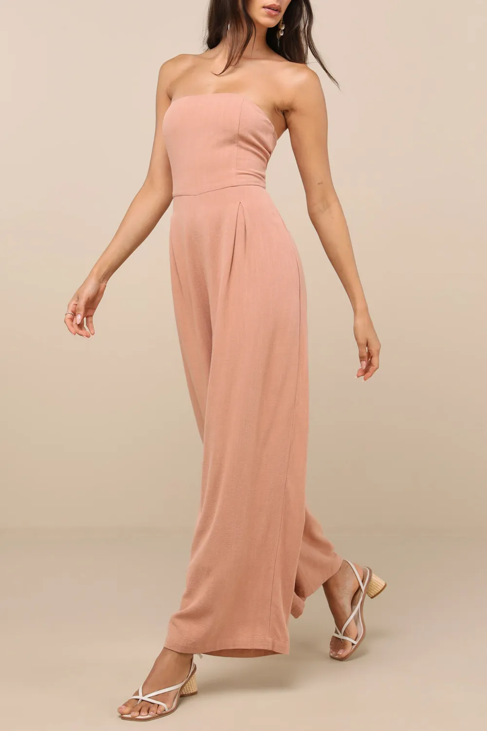 Daily Linen Wide-Leg Jumpsuit