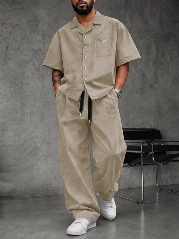 Effortless Stylish Cotton Shirt Pants Set