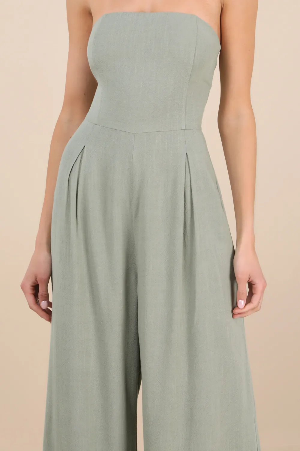 Daily Linen Wide-Leg Jumpsuit
