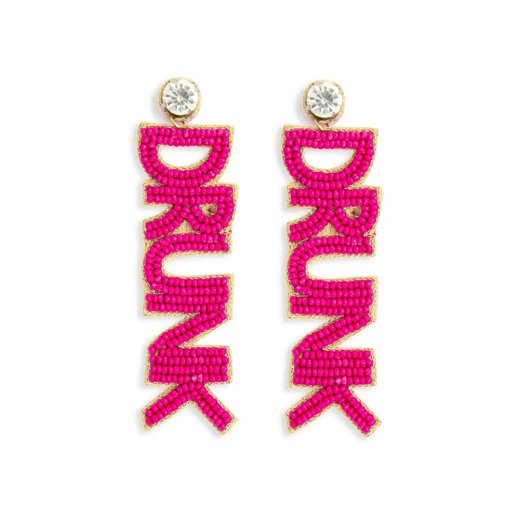 Rustic Elegant Artful Beaded Earrings