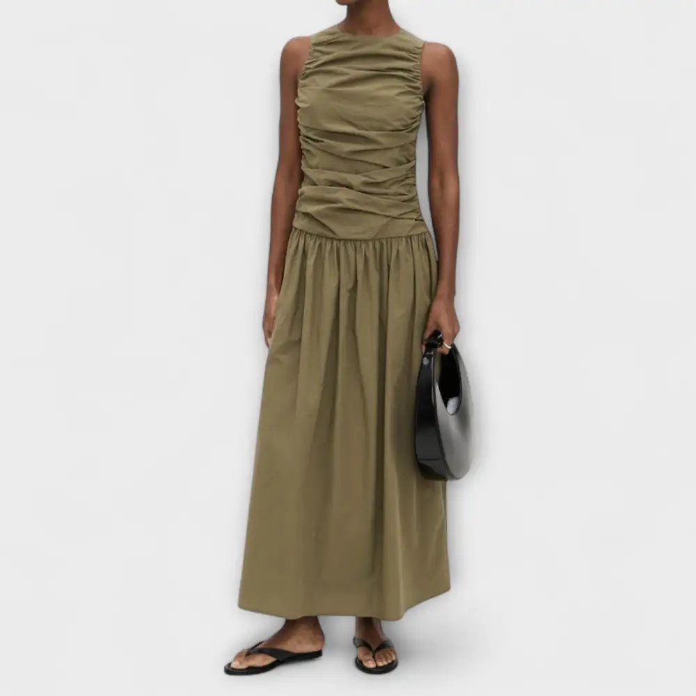 Cotton Flowing Maxi Dress