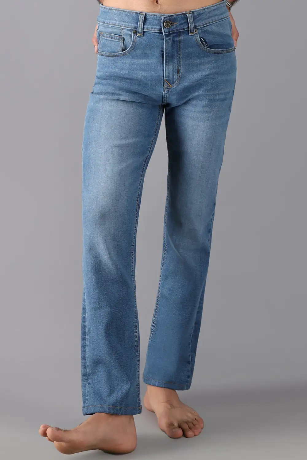 Relaxed Straight-Leg Jeans