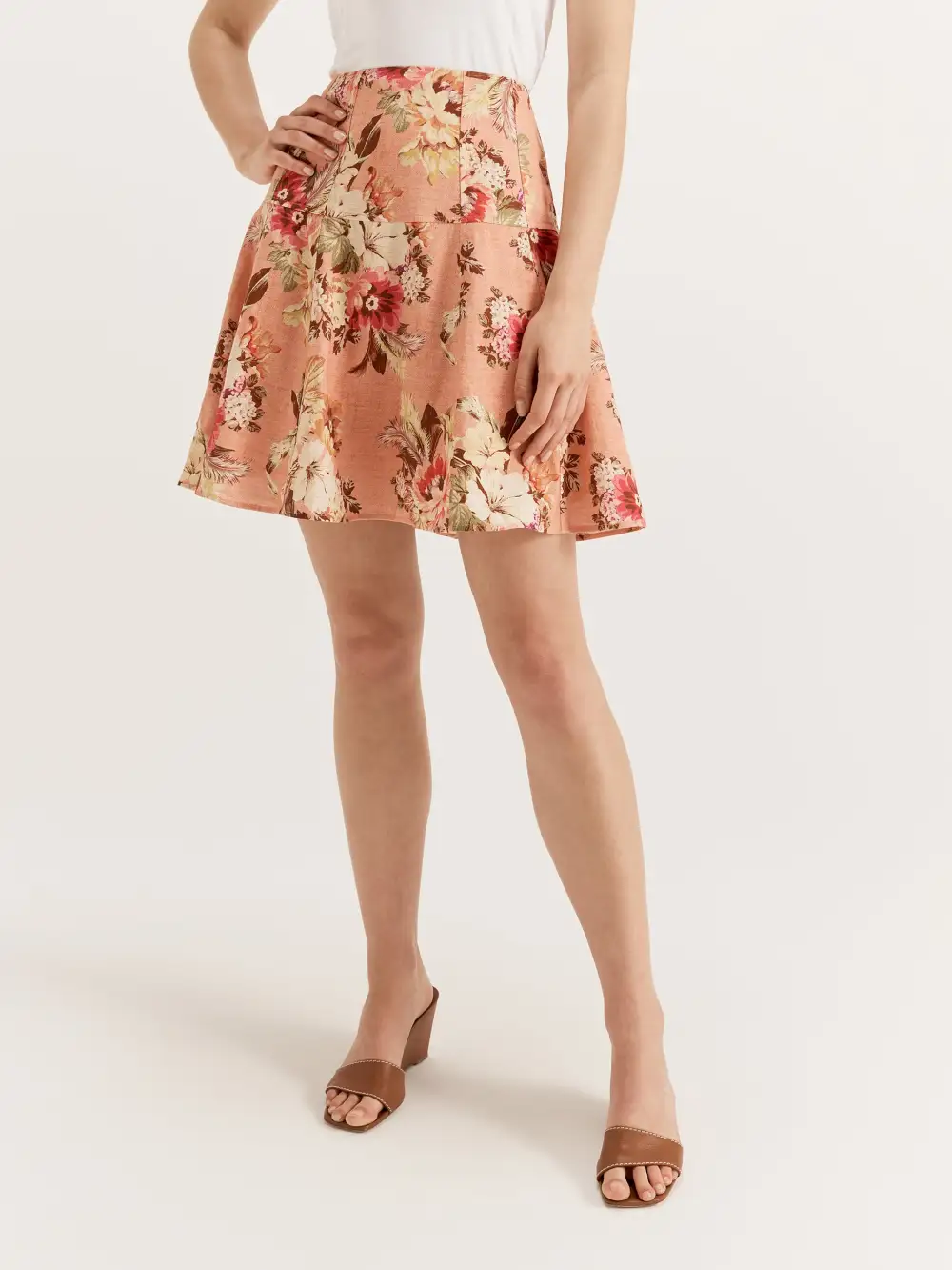 Floral Mini Skirt