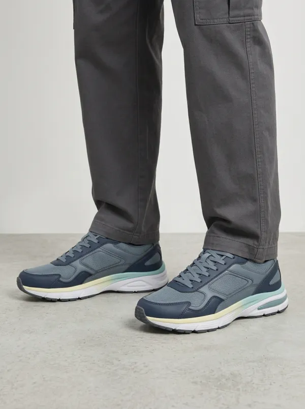 Men's Gradient Sole Printed Sneakers