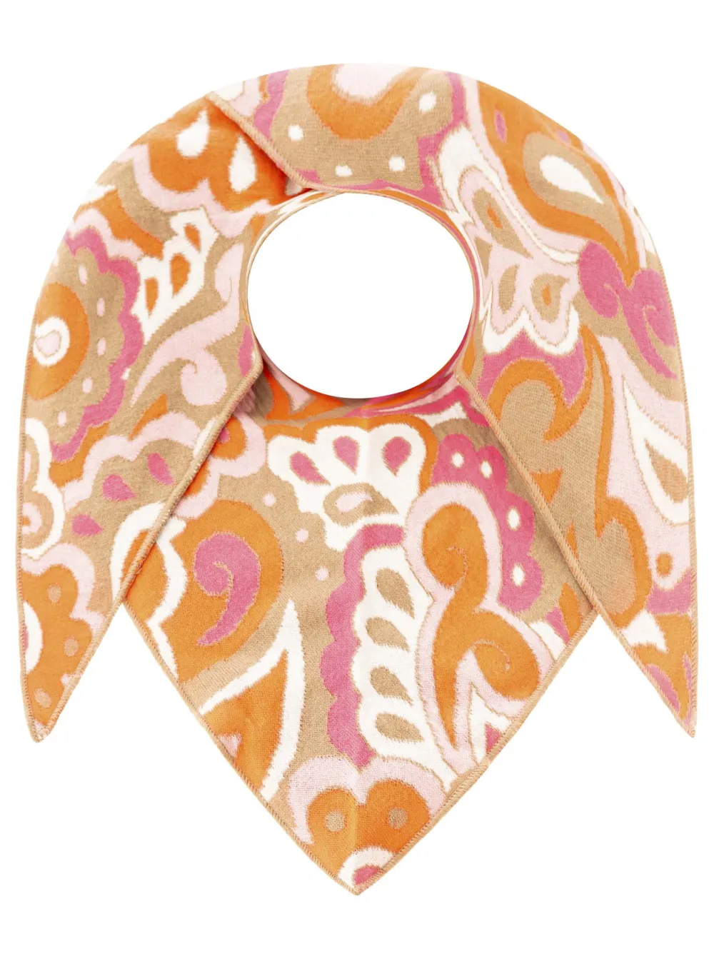 Minimal Cotton Wool Heart Pattern Fashion Scarf