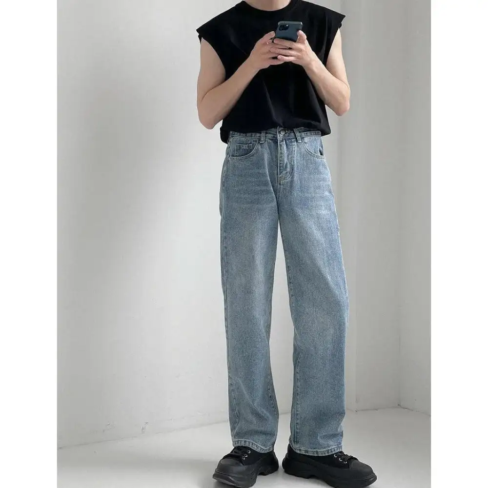 Roomy Fit Straight Leg Jeans