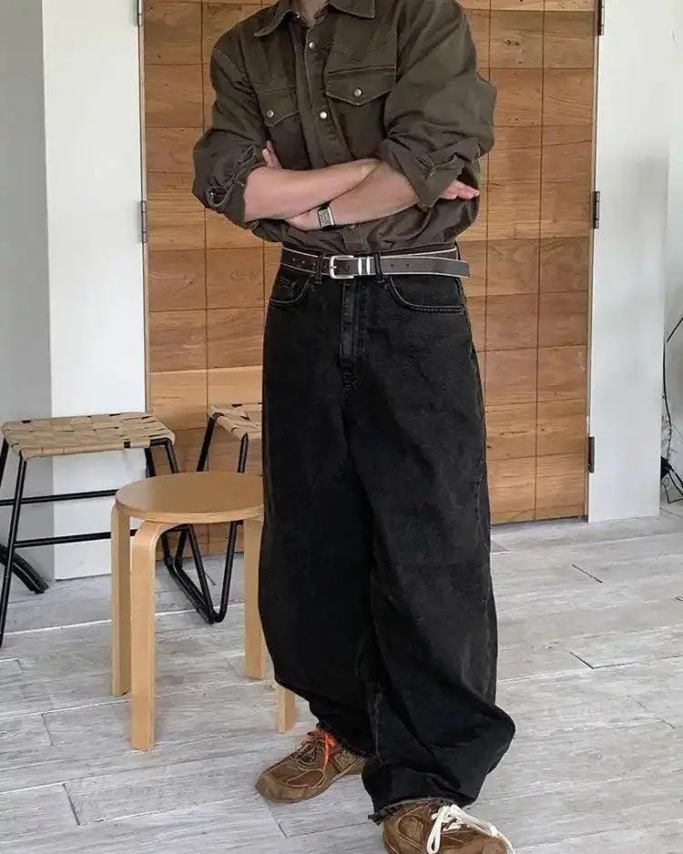 Washed Snap Buttoned Shirt