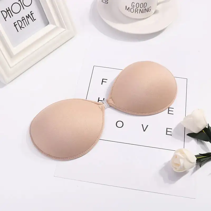 Silicone Adhesive Bra with Center Closure