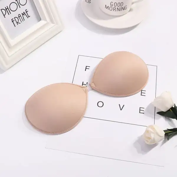 Silicone Adhesive Bra with Center Closure