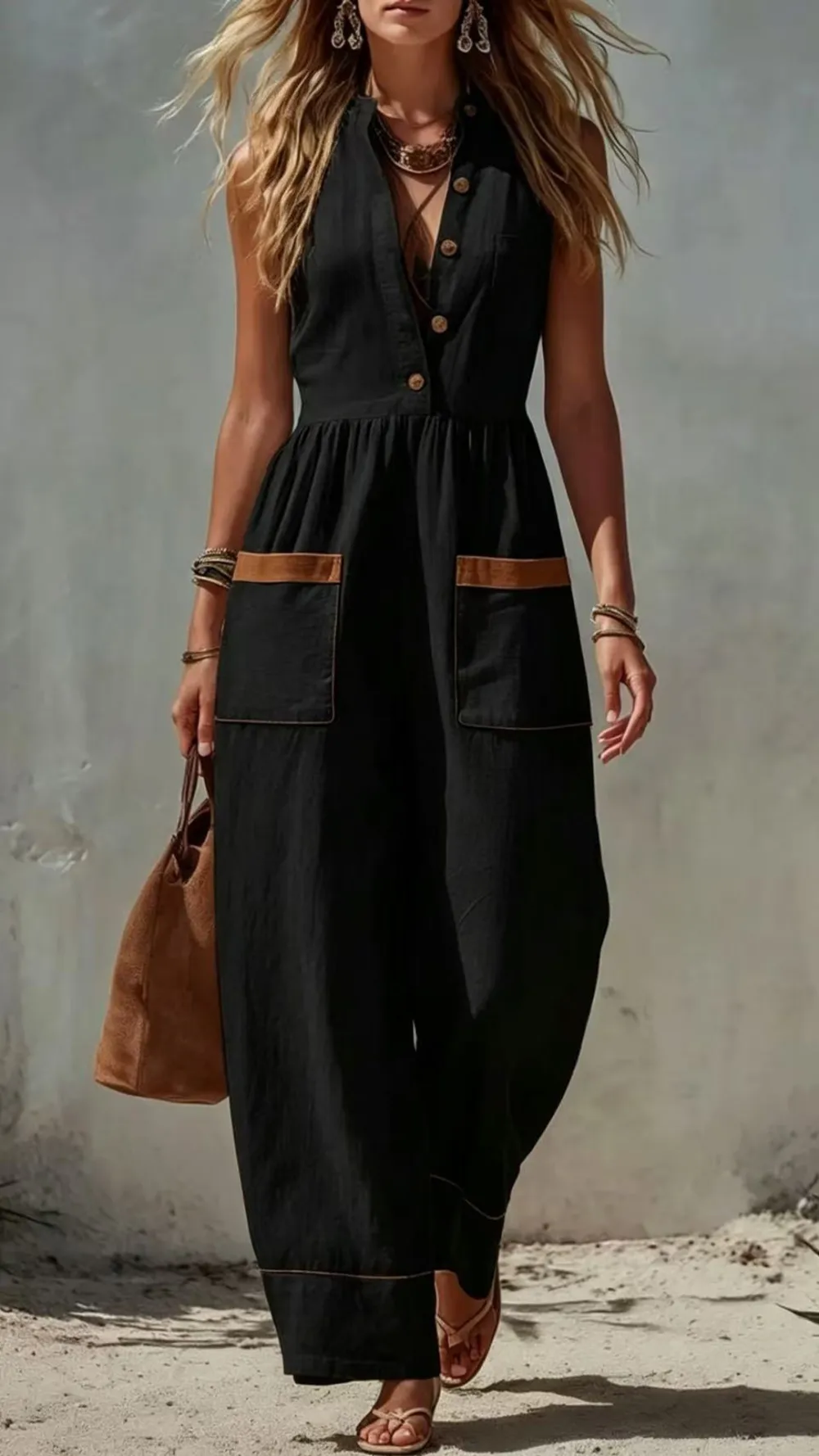 Straight Leg Jumpsuit
