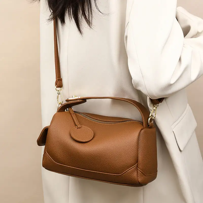 Soft Roomy Leather Crossbody Bag