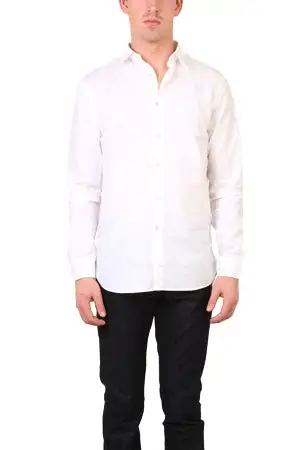 Button Down Cotton Slim Shirt