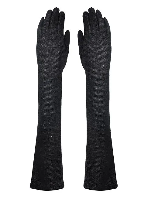 Glitter Finish Long Gloves