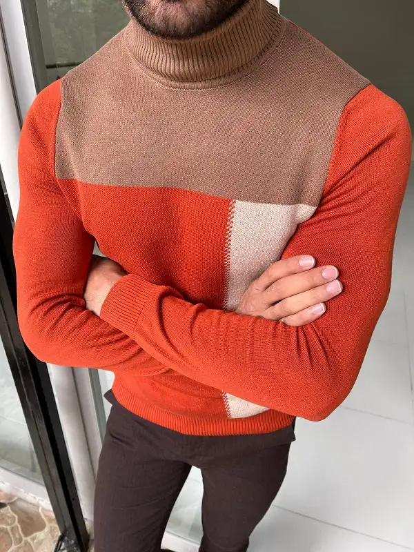 Classic Timeless Slim Fit Cotton Turtleneck Sweater