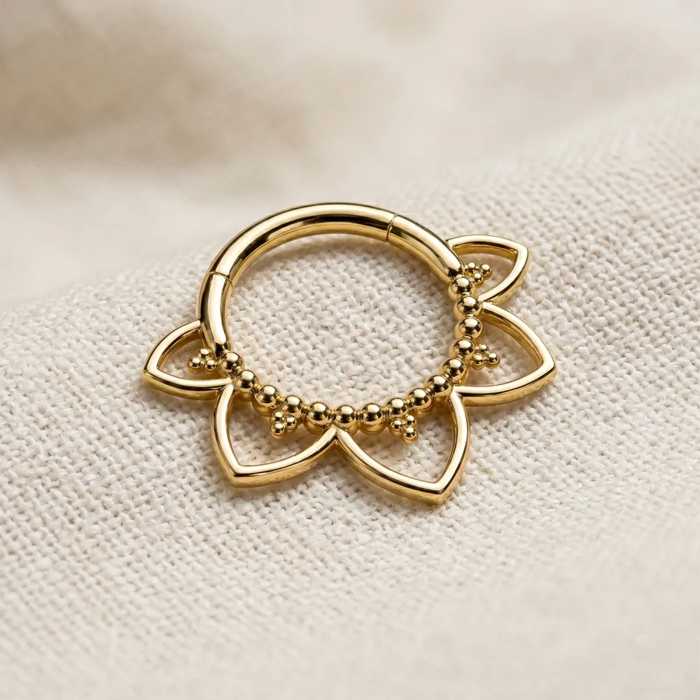 Essential Titanium Clicker Hoop Ring
