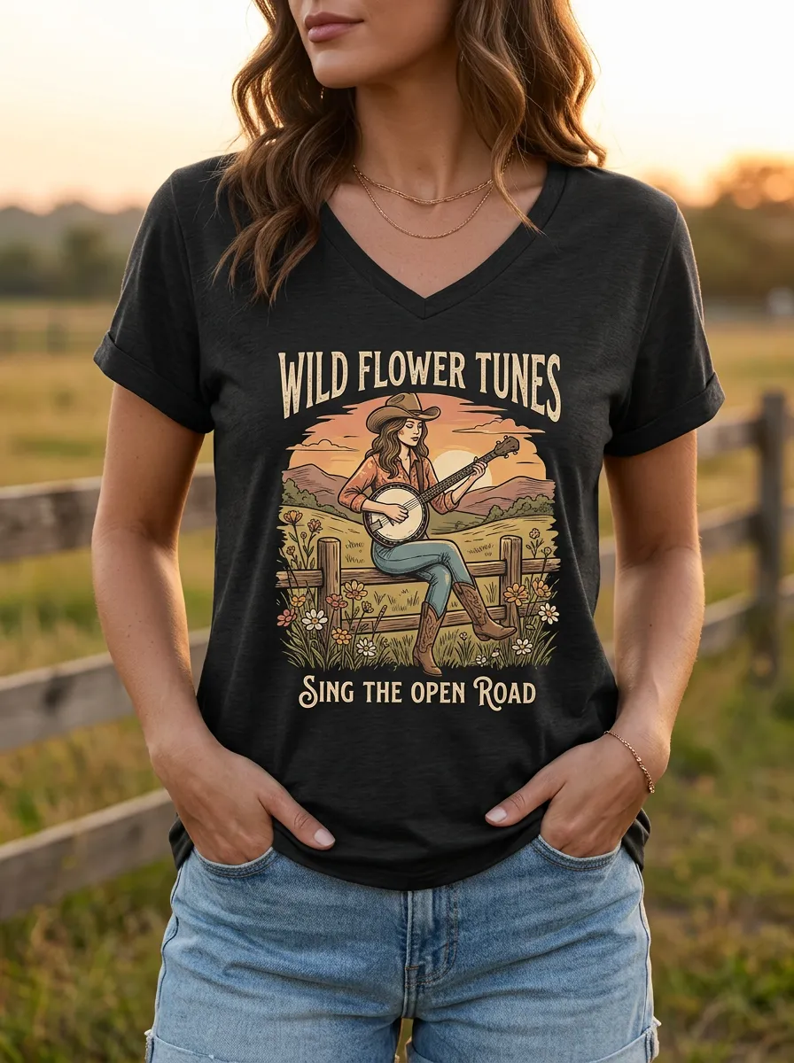 Easy-Wear Women's V-Neck T-Shirt
