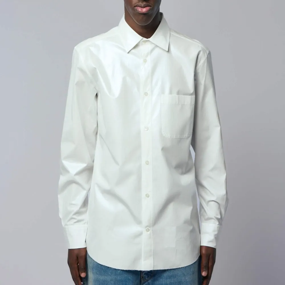 Structured Long Sleeve Collared Shirt