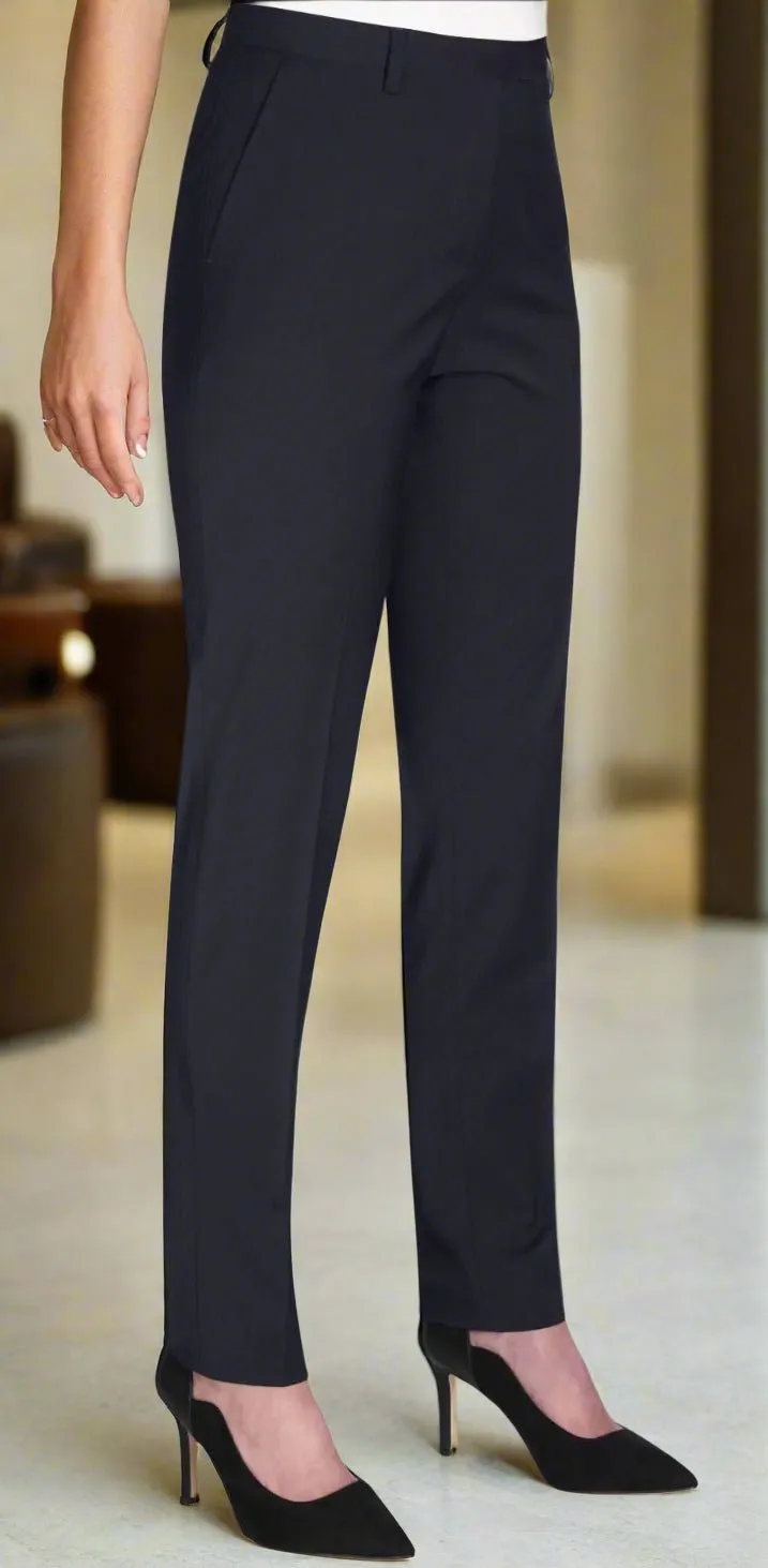 Women's Slim Leg Tailored Fit Stretch Suit Trousers