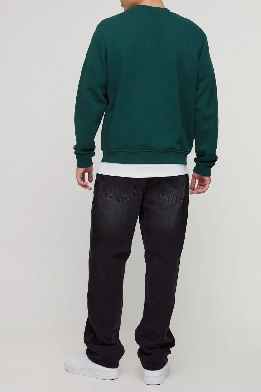 Relaxed Rigid Washed Pocket Jeans