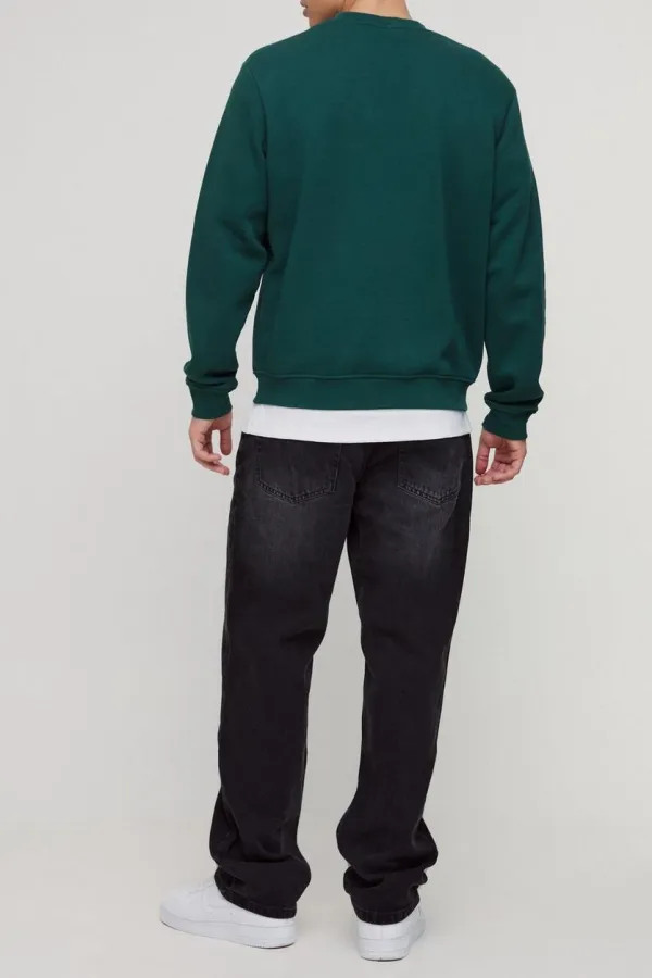 Relaxed Rigid Washed Pocket Jeans