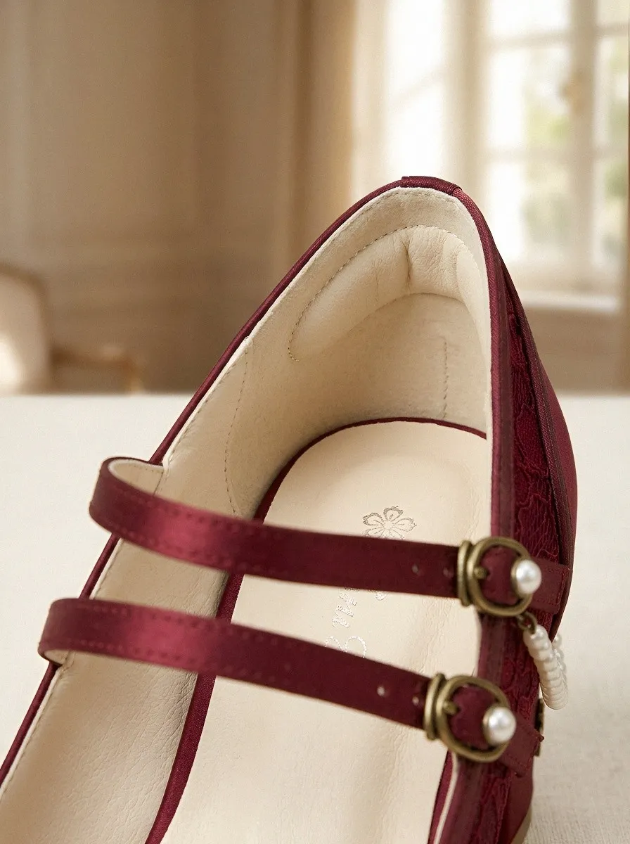 Festival Lace Women's Bavarian Occasion Heels