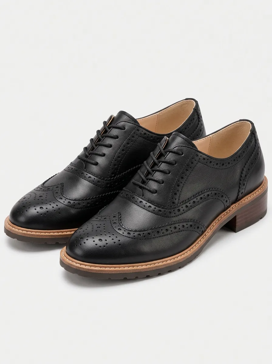 Comfort Focused Wingtip Brogue Women's Classic Pumps