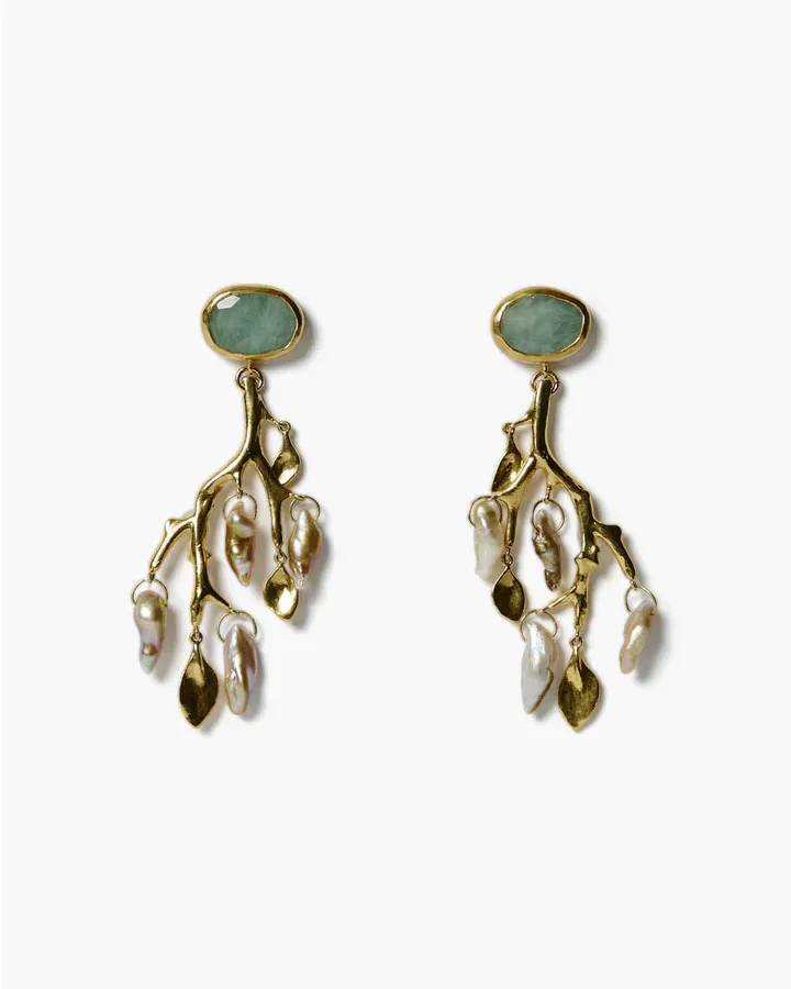 Dainty Pearl Statement Earrings