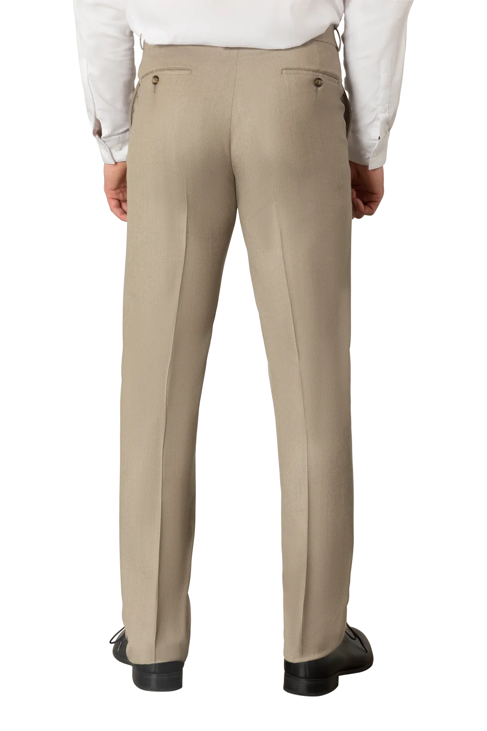 Flannel Flat Front Regular Rise Traditional Fit Trousers