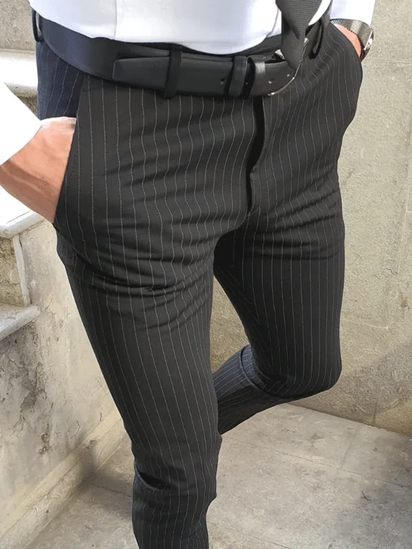 Modern Clean Finish Slim Fit Refined Tailored Trousers