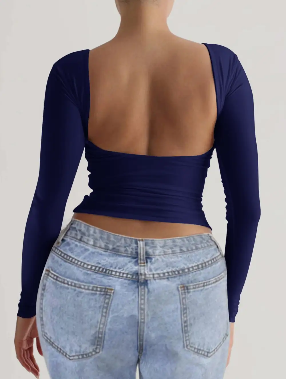 Slim Fit Long Sleeve Layering Top