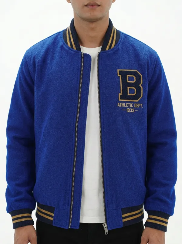Men's Athletic Dept Letter B 1933 Wool Baseball Jacket