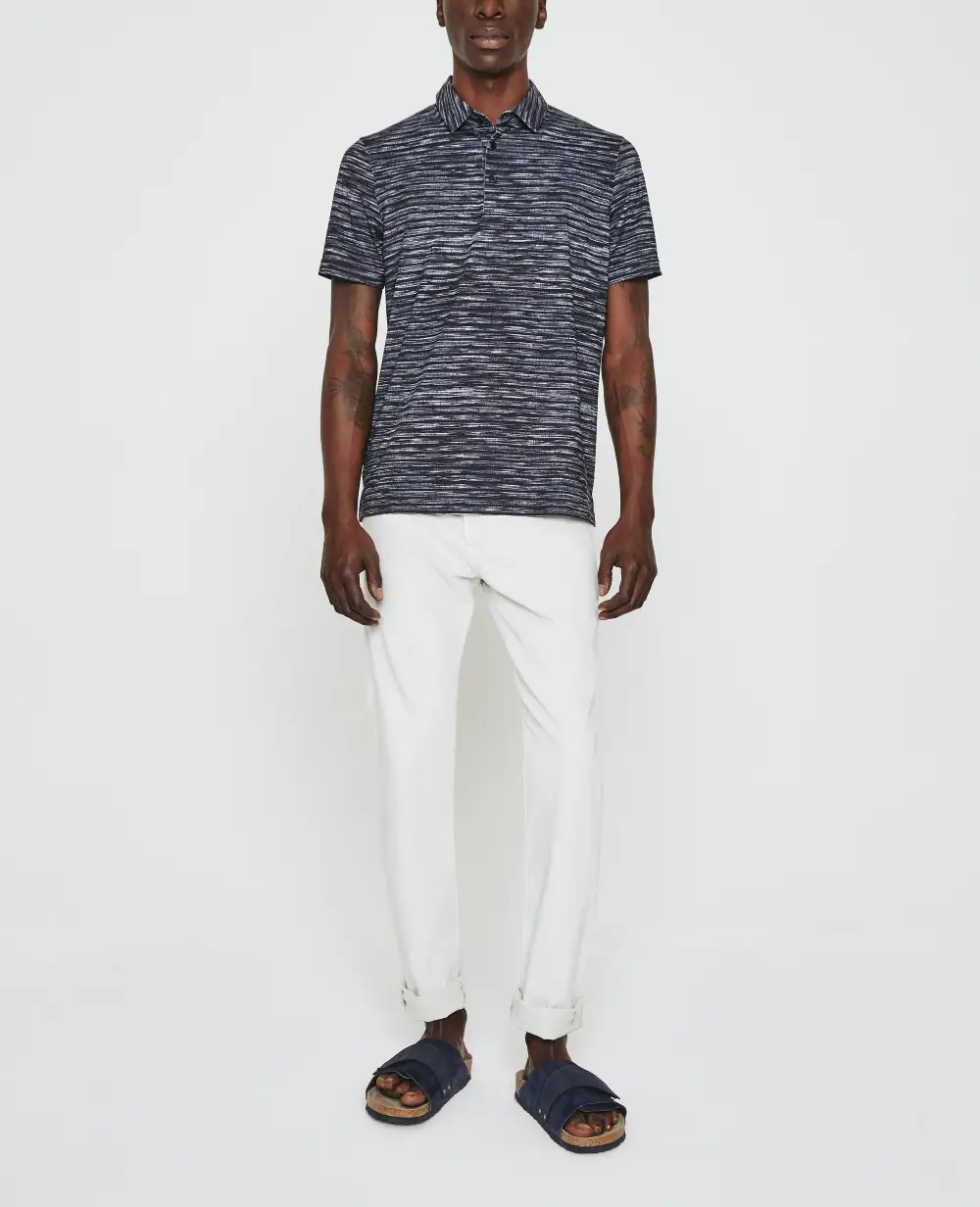 Men's Button Placket Polo Shirt